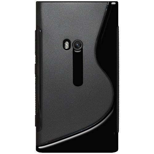 0012301430868 - AMZER AMZ95153 DUAL TONE TPU HYBRID SKIN FIT CASE COVER FOR NOKIA LUMIA 920 - 1 PACK - RETAIL PACKAGING - BLACK