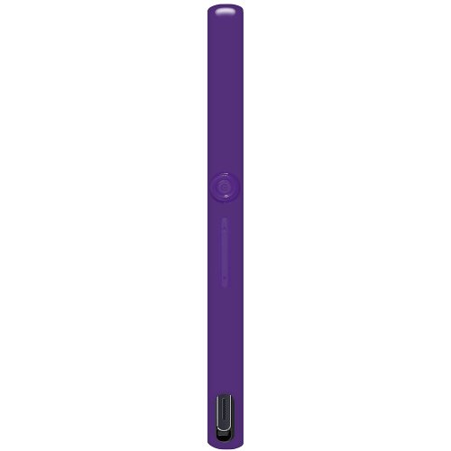 0012301433357 - AMZER AMZ95607 DUAL TONE TPU GEL HYBRID SKIN FIT CASE COVER FOR SONY XPERIA Z L36I - 1 PACK - SKIN - RETAIL PACKAGING - SOLID PURPLE