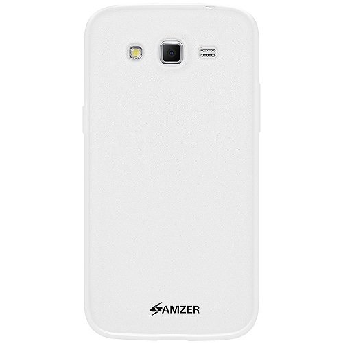 0012301437454 - AMZER PUDDING TPU SKIN FIT CASE COVER FOR SAMSUNG GALAXY GRAND 2 G7105, SAMSUNG GALAXY GRAND 2 G7106 - RETAIL PACKAGING - WHITE