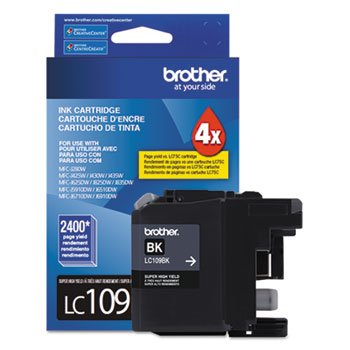 0012302307183 - BRAND NEW BROTHER LC109BK LC109BK SUPER HIGH-YIELD INK 2400 PAGE-YIELD BLACK