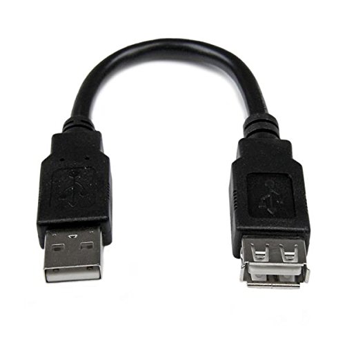 0012302568096 - 6IN USB 2.0 EXTENSION ADAPTER CABLE A TO A - M/F