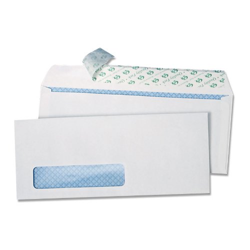 0012303402047 - QUALITY PARK REDI-STRIP WINDOW ENVELOPES, #10, SECURITY TINTED, BOX OF 500