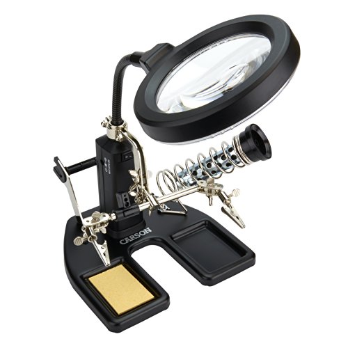 0012303516003 - CARSON SOLDERMAG 1.75X LED LIGHTED SOLDERING MAGNIFIER WITH 4.5X SPOT LENS (CP-50)