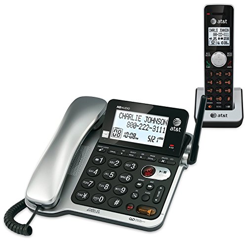 0012303730607 - AT&T CL84102 DECT 6.0 EXPANDABLE CORDED/CORDLESS PHONE WITH ANSWERING SYSTEM AND