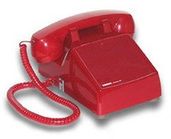 0012303830215 - VIKING ELECTRONICS RED NO DIAL DESK PHONE