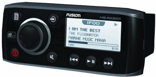 0012304547341 - FUSION MS-RA205 MARINE AM/FM/AUX/USB/WEATHER BAND AND VHF RECEIVER/IPOD/IPHONE/SIRIUSXM READY MARINE STEREO