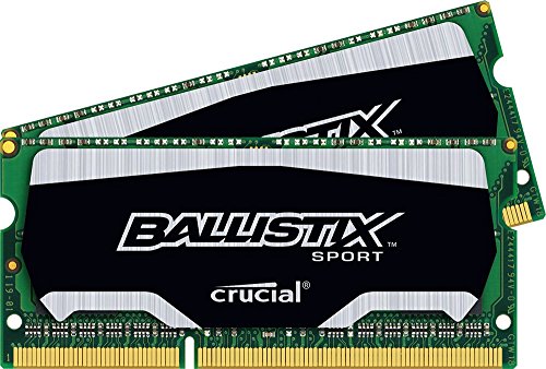0012304894889 - CRUCIAL BALLISTIX SPORT 16GB KIT (8GBX2) DDR3 1600 (PC3-12800) 204-PIN SODIMM MEMORY BLS2K8G3N169ES4 / BLS2K8G3N169ES4