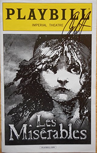 0012345003646 - ANDY MIENTUS SIGNED BRAND NEW PLAYBILL FROM LES MISERABLES AT THE IMPERIAL THEATRE STARRING RAMIN KARIMLOO EARL CARPENTER CAISSIE LEVY NIKKI M. JAMES ANDY MIENTUS MUSIC BY CLAUDE-MICHEL SCHÖNBERG, LYRICS BY HERBERT KRETZMER
