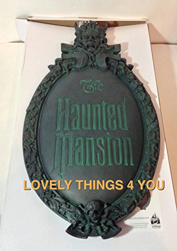 0123456705852 - NEW DISNEY PARKS DISNEYLAND THE HAUNTED MANSION 45TH ANNIVERSARY CLASSIC PLAQUE SIGN MARQUEE
