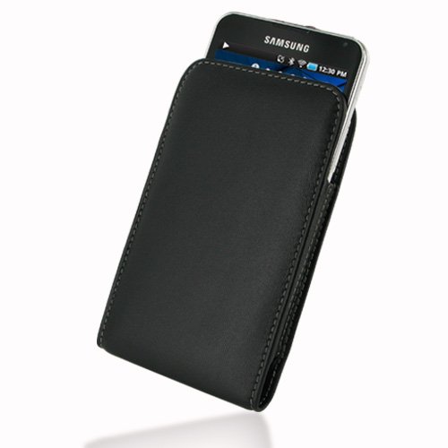 1234808001122 - SAMSUNG GALAXY S WIFI5.0 YP-G70 LEATHER CASE - VERTICAL POUCH TYPE (BLACK) - PDAIR