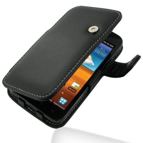1235023903437 - PDAIR LEATHER CASE FOR SAMSUNG GALAXY S II EPIC 4G TOUCH SPH-D710 - BOOK TYPE (BLACK)