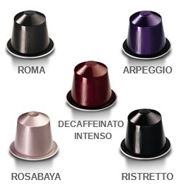 0001242400528 - 50 NESPRESSO CAPSULES - THE BEST SELLERS: RISTRETTO, ROMA, ROSABAYA, ARPEGGIO, D