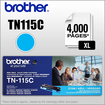 0012502617747 - BROTHER - TN115C XL HIGH-YIELD TONER CARTRIDGE - CYAN