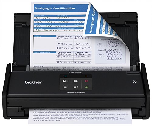 0012502635949 - BROTHER ADS1000W COMPACT COLOR DESKTOP SCANNER WITH DUPLEX AND WIRELESS NETWORKING