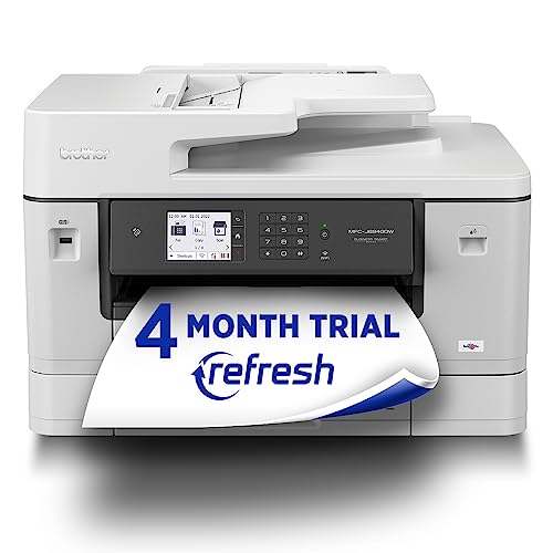 0012502666295 - BROTHER MFC-J6940DW WHITE COLOR INKJET ALL-IN-ONE PRINTER WITH 500-SHEET TOTAL PAPER CAPACITY AND THE ABILITY TO PRINT, SCAN, COPY OR FAX UP TO 11”X17 (LEDGER) SIZE PAPER.
