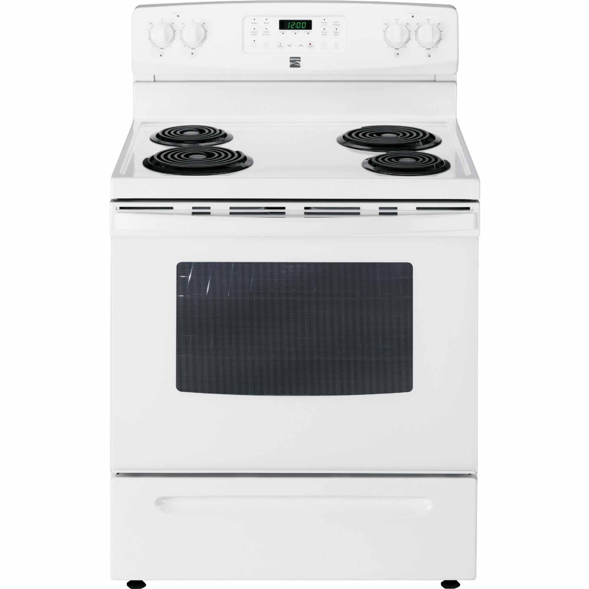 0012505508080 - 94152 5.4 CU. FT. SELF-CLEANING ELECTRIC RANGE W / CONVECTION OVEN - WHITE