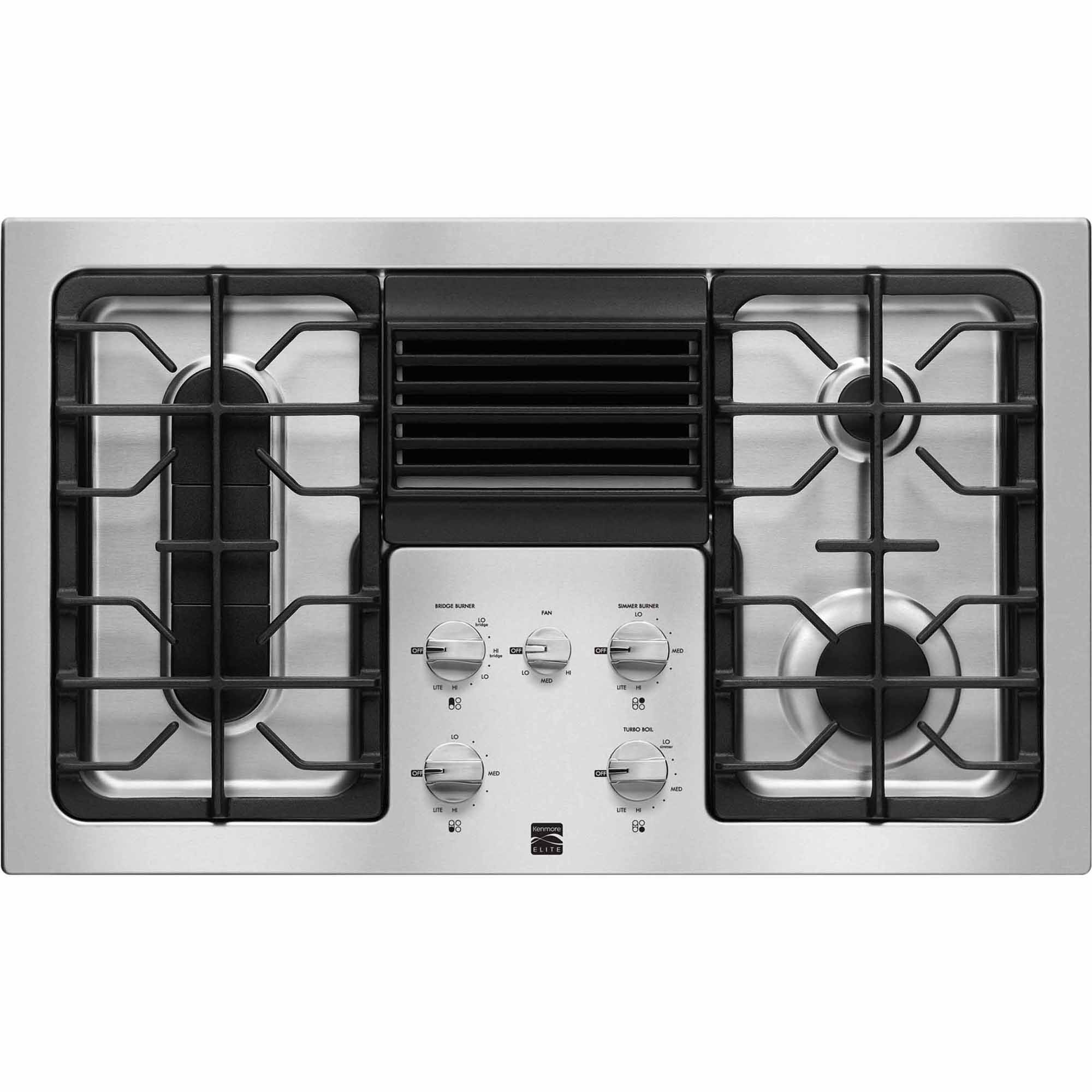 0012505562242 - 31123 36 DOWNDRAFT GAS COOKTOP, STAINLESS STEEL