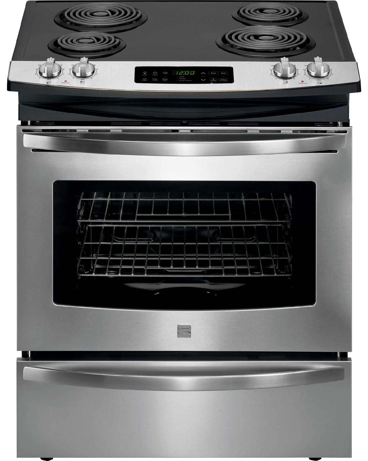 0012505801044 - 42523 4.6 CU. FT. SELF-CLEAN SLIDE-IN ELECTRIC RANGE W/ DELUXE COIL ELEMENTS - STAINLESS STEEL