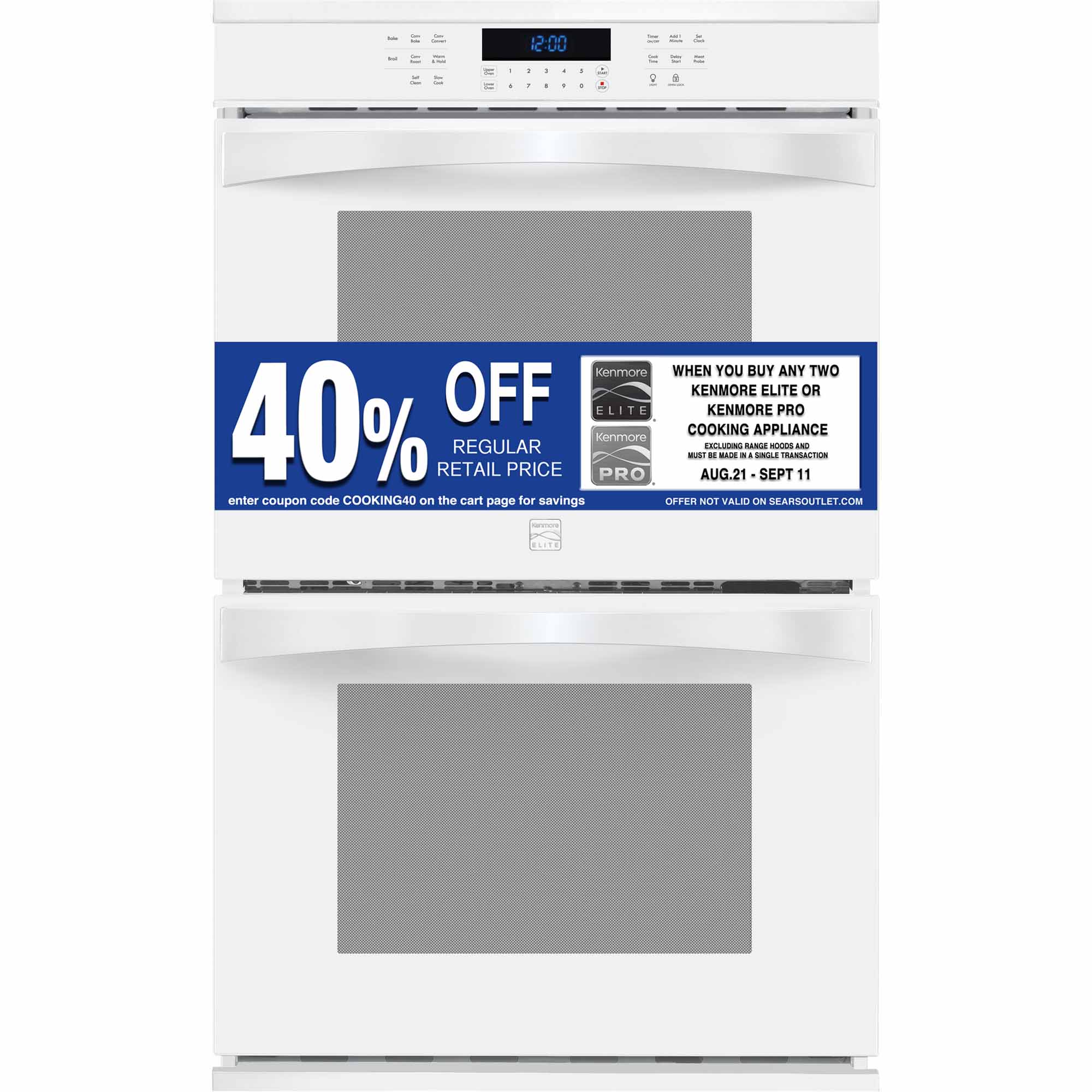 0012505803017 - 48452 30 ELECTRIC DOUBLE WALL OVEN - WHITE