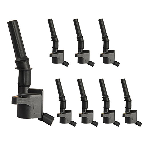 1251264984561 - ENA® 1 YEAR WARRANTY SET OF 8 CURVED BOOT IGNITION COILS FOR FORD LINCOLN MERCURY 4.6L 5.4L V8 COMPLETE DG508 C1454 C1417 FD503 IC33