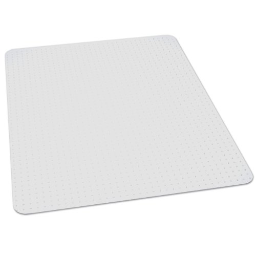 0012544011183 - ES ROBBINS NATURAL ORIGIN RECTANGLE VINYL CHAIR MAT FOR LOW PILE CARPET, 46 BY 60-INCH, CLEAR