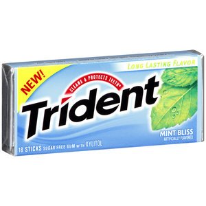 0012546001939 - TRIDENT MINT BLISS, 18 CT