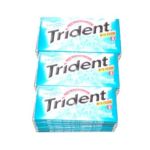 0012546075435 - TRIDENT CRYSTAL FROST FRESH MINT FLAVOR CHEWING GUM WITH XYLITOL 18 5-STICK PAKS SUGARLESS GUM 5 PIECE