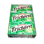 0012546075459 - TRIDENT SPEARMINT FLAVOR CHEWING GUM WITH XYLITOL 18 5-STICK PAKS SUGARLESS GUM