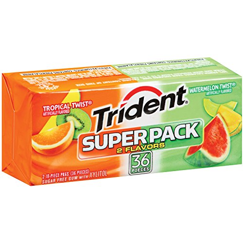 0012546610544 - TRIDENT TROPICAL WATERMELON ENVLP SP, 36-COUNT (PACK OF 8)