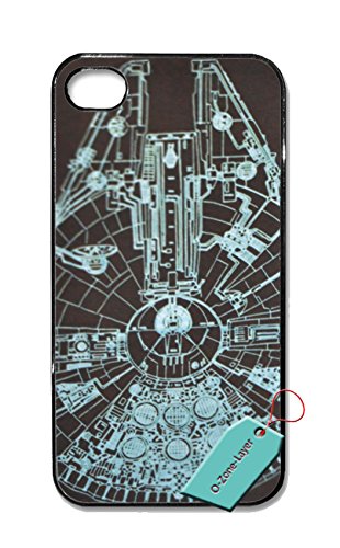 0012561066180 - O-ZONE-LAYER © MILLENIUM FALCON IPHONE 5/5S COVER CASE LUXURIOUS AND FASHION DESIGN