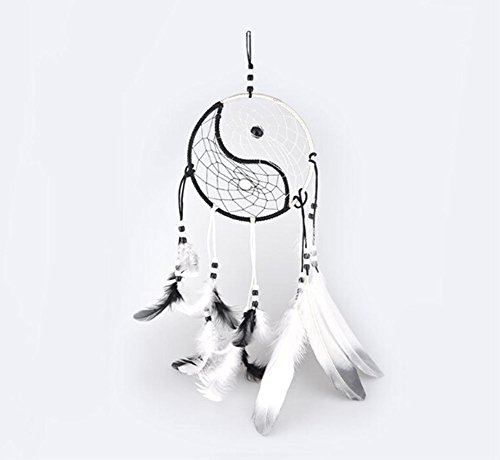 0012568952035 - TAIJI DREAM CATCHER WITH BEAD FEATHER GOOD GIFT HOME OR CAR HANGING DECORATION ORNAMENT