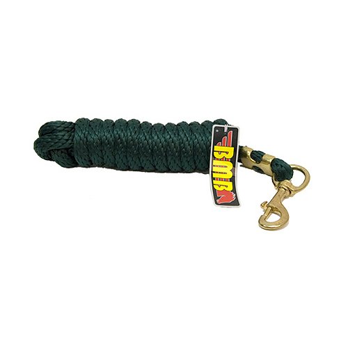 0012575983770 - ROSE AMERICA 40621 BMB POLY HORSE LEAD ROPE, 5/8-INCH BY 10-FEET, FOREST GREEN