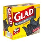 0012587701805 - OUTDOOR TRASH BAGS WITH EASY TIE FLAPS