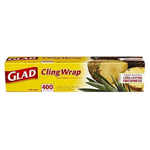 0012587786581 - GLAD CLINGWRAP CLEAR PLASTIC WRAP, 400 FT