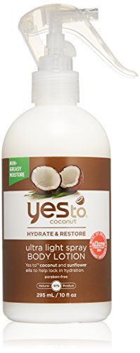 0012647323152 - YES TO COCONUT ULTRA LIGHT SPRAY BODY LOTION, 10 OUNCE