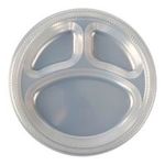 0012795013202 - AMSCAN | CLEAR 10.5&QUOT; DIVIDED PLASTIC PLATES 20CT