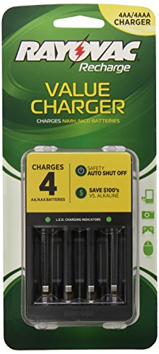 0012800159826 - RAYOVAC 4 POSITION VALUE CHARGER, AA/AAA, PS133