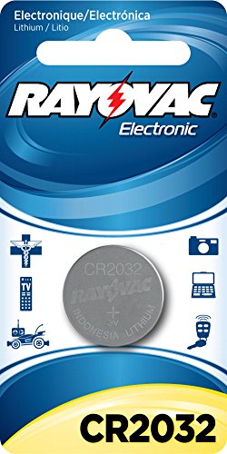 0012800462773 - RAYOVAC KECR2032-1 LITHIUM KEYLESS ENTRY BATTERY 2032 SIZE CARDED 1 PACK, 3.0-VO