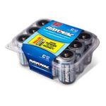 0012800470501 - RAYOVAC ALKALINE BATTERIES, C SIZE, 12-COUNT PACKAGES
