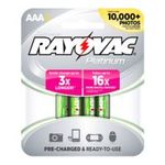 0012800513192 - RAYOVAC PLATINUM PRE-CHARGED NIMH AAA SIZE BATTERIES, 4 PACK