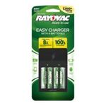 0012800513253 - RAYOVAC EVERYDAY-USE 4 POSITION AA/AAA EASY CHARGER WITH 2AA AND 2AAA OPP LOW SELF DISCHARGE NIMH BATTERIES