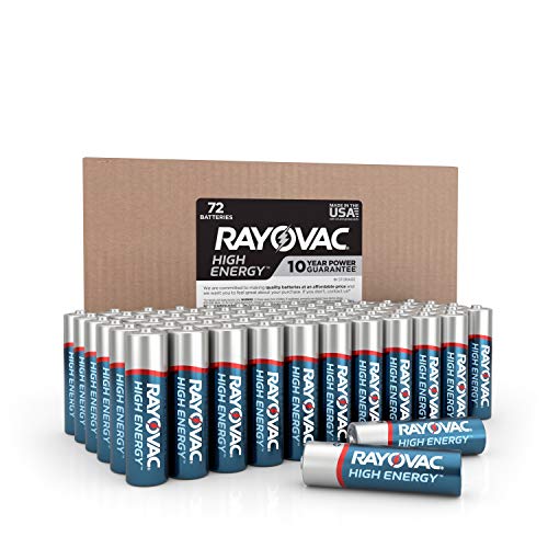 0012800528509 - RAYOVAC AA BATTERIES, ALKALINE DOUBLE A BATTERIES (72 BATTERY COUNT)