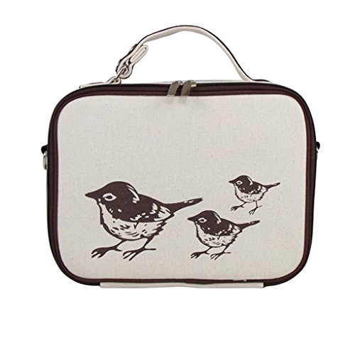 0012900561000 - M-EGAL THERMAL LUNCH CARRY BAG PORTABLE INSULATED COOLER PICNIC TOTE STORAGE BAG LITTLE BIRD