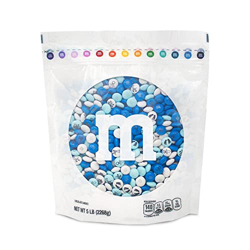 0012937008493 - ITS A BOY BABY SHOWER CANDY M&MS MILK CHOCOLATE CANDY 5 LBS BULK CANDY BAG