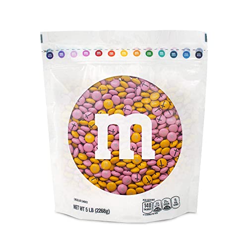 0012937010083 - M&MS MILK CHOCOLATE BAPTISM FOR GIRL CANDY - 5LB OF BULK CANDY WITH PRINTED CROSS CLIPART, PERFECT FOR CHRISTENING GIFTS, CUPCAKES, PARTY FAVORS, CAKE TOPPERS AND BAPTISM PARTY DECORATIONS