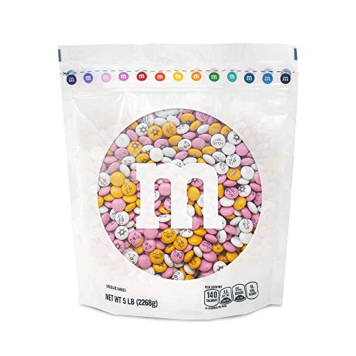 0012937010090 - M&MS PRE-DESIGNED BAT MITZVAH MILK CHOCOLATE CANDY - 5LBS OF BULK CANDY IN RESEALABLE PACK FOR THE BAR MITZVAH PARTY SWEET STUFF FOR DIY COMMEMORATIVE BAR MITZVAH GIFT OR PARTY FAVORS