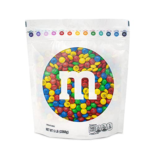 0012937010120 - M&MS PRE-DESIGNED THANK YOU MILK CHOCOLATE CANDY - 5LBS OF BULK CANDY IN RESEALABLE PACK FOR THANK YOU GIFTS, CANDY BUFFET, PARTY FAVORS, BUSINESS MEETINGS, CLIENT THANK YOU AND CUSTOMER APPRECIATION