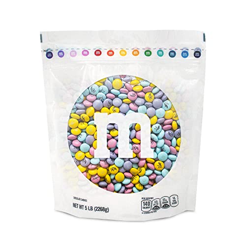 0012937010151 - M&MS PRE-DESIGNED UNICORN PRINTED MILK CHOCOLATE CANDY - 5LBS OF BULK CANDY IN RESEALABLE PACK FOR UNICORN PARTIES, MAGIC MIXES, BIRTHDAY PARTIES, CANDY BAR OR SWEET STUFF FOR DIY PARTY FAVORS