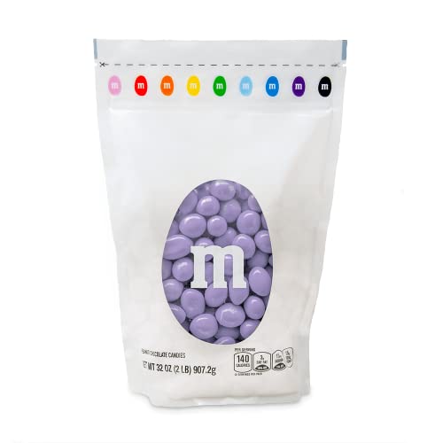 0012937011516 - M&M’S PEANUT LIGHT PURPLE CHOCOLATE CANDY - 2LBS OF BULK CANDY IN RESEALABLE PACK FOR CANDY BUFFET, BIRTHDAY PARTIES, THEME MEETINGS, CANDY BAR, SWEET STUFF FOR DIY PARTY FAVORS OR EDIBLE DECORATION