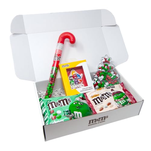 0012937012612 - M&MS HOLIDAY GIFT BOX BUNDLE, UNIQUE HOLIDAY PRESENT, CHRISTMAS GIFT FOR FAMILY & FRIENDS, CHRISTMAS CARE PACKAGE